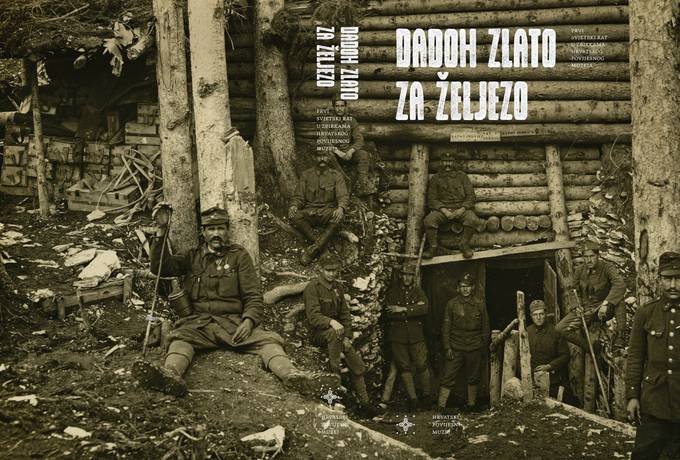 Naslovnica kataloga: Zapovjedništvo 1. satnije - fotografija iz albuma 26. domobranske pješačke pukovnije, 1915.-1918., HPM-79336
