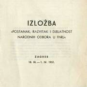 Izložba Postanak, razvitak i djelatnost narodnih odbora u FNRJ