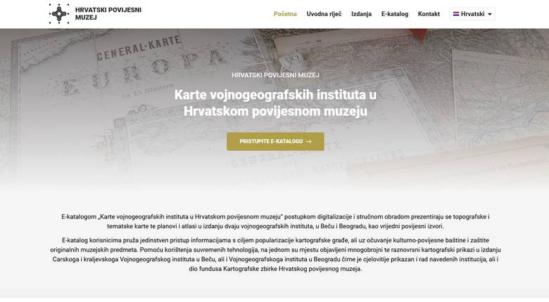 ekatalog_Karte vojnogeografskih instituta u Hrvatskom povijesnom muzeju